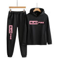 Blackpink Printed Winter Fleece Tracksuit Hoodie and Trouser For Women - Stylish and Warm Tracksuit - Premium Quality. 