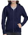 Navy Blue Zipper Hoodie For Women. 
