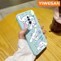 YIWESAN For Xiaomi MI Redmi 8 Case Cartoon Cinnamoroll Pattern Original Soft Silicone Shockproof Phone Case Square Edge Pattern Back Cover Softcase Full Cover Lens Camera Protective Shell. 