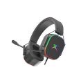 XTRIKE ME GH-606 RGB Wired Gaming Headset 50mm Stereo Headphones with Adjustable Mic 3.5mm USB Over Ear for PC Laptop Gaming. 