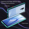 Biruiqu For Samsung Galaxy S9 S9 Plus Magnetic Absorption Case Metal Frame Shockproof Double Sided Tempered Glass Magnetic Case Cover. 