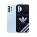 Samsung A13 4G Puffer Back Print Soft Silicone Back Case (Black), The Stylish Back Cover for Samsung Galaxy A13 in Black Color. 
