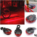 Bicycle 2 Laser light and 5 LED Flashing Lamp Rear Cycling Bicycle Tail Safety Warning Light. 