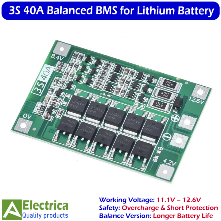 3S%2012V%2010A/20A/25A/40A/60A%20Li-ion%20Battery%20BMS%20Protection%20Board%20for%2018650%20Rechargeable%20Cells,%20Overcharge%20&%20Short%20Circuit%20Safety%20Module%20by%20Electrica%20-%20Image%207