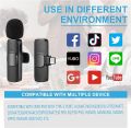 K8 Microphone for Youtubers | Mobile Lavalier Streaming Interview for Collar mic Mini Micro Portable Clip. 