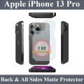 Apple iPhone 13 Pro Complete all Sides Border Protector + Back Matte Protector For Apple iPhone 13 Pro. 