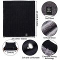 Winter Men Outdoor Windproof Warm Scarf Unisex Fashion Knitted Plush Thicken Wool Protect The Neck Scarf Female Pullover Scarf. 