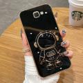 Maitus for Samsung Galaxy J7 Prime Back Cover with Astronaut Hidden Stand Luxury 6D Plating Square Bumper Shiny Cases Soft Silicone Full Protection Mobile Phone Case for Boy Girls. 