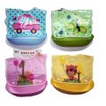 Waterproof Baby Bib  - Plastic Sheet Bib with Pocket (Toddler Bib with Detachable Pocket) - 1 Piece. 