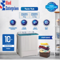 Haier HWM-80-AS Semi Auto Twin Tub Washing Machine - 8 Kg - White & Green HWM 80-AS. 