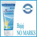 BAJAJ NO MARKS NO 1 ANTI MARKS BRANDS BAJAJ NOMARKS FACEWASH DRY SKIN FACE WASH FOR BOYS MEN GIRLS AND WOMEN CREAM 60G  Bajaj Nomarks Ayurvedic Antimarks Facewash for Oily Skin helps clean excess oil, dirt and grime It also unclogs pores. 