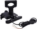 Bike Metal Phone Holder & 5v-2A Mobile Charging Port Universal Motorcycle Bicycle Phone Holder Handlebar Stand Mount Bracket Mount Phone Holder For All Phone. 