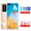 （For P40 Lite）2in1 Soft Hydrogel Film For HUAWEI P20 P30 P40 P50 Lite Pro Nova 9 Screen Protectors For Honor 9X 10i 20 Lite 50 Pro Back Film. 