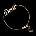 Namely accessories 22k Gold-Plated Customised/Name Bracelet For Women/Girl-TJ-9984. 
