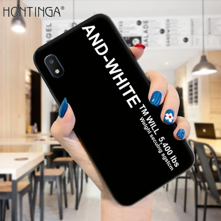 Hontinga for Samsung Galaxy A10E Case Simple Generous Clean Color Girls Boys Casing Shockproof Soft Silicone TPU Phone Cover
