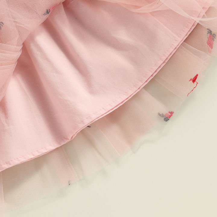 Toddler%20Kids%20Girls%20Princess%20Dress%20Daisy/Fruit%20Embroidery%20Sleeveless%20Sling%20Dress%20Summer%20Casual%20Mesh%20Tulle%20Fluffy%20Dress%20-%20Image%208