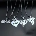 Hip Hop Rapper Juice Wrld 999 Necklace Stainelss Steel Letter Name Heart Pendants Necklaces Fans Memorial Jewelry Gifts. 