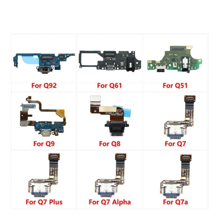 USB Charging Port Dock Plug Connector Charger Board Microphone Flex Cable Parts For LG Q7 Plus Alpha Q7a Q8 Q9 Q51 Q61 Q92 5G