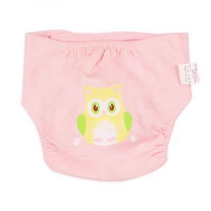 Owl-character-washable-diapers-with-buttons-closure