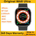 Microwear W68 U ltra Watch 8 Smart Watch Men 2.0 Inch 49mm Bluetooth Call NFC Heart Rate Wireless Charging SOS Sports SmartWatch. 