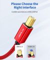 6.2ft / 9.2ft USB 2.0 Type A to Type B Printer Cable for PC, Laptop, Scanner. 