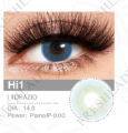 eye lenses Three Tone natural Sea Aqua Color 1 Pair of Contact Lens Multi Color artificial eye lenses With Full Kit. 
