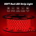 1 Meter to 100 Meter Led Strip Rope light One Color Waterproof - Plug 60Leds/M-warm(Red). 