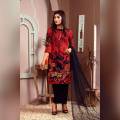 LFB- SO KAMAL - 2 Pc Unstitched Digitally Printed Lawn Shirt with Digitally Printed Lawn Dupatta Embroidered Neckline CODE: Dpl 1141 - Ladies Fashion Brands RYK - 2pc Lawn Suit - Summer Collection. 