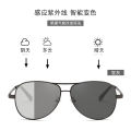 3026 Polarized Sunglasses Photochromic Men's Sunglasses Pilot Aviator Sunglasses Spring Leg 1588. 