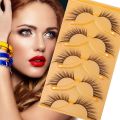Black Big Eye False Eyelashes Fairy Natural Look Fake Eyelashes Mink Fluffy Strip False Lashes for Women. 