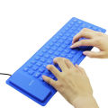 Foldable Silicone Keyboard, USB Wired 85 Keys Waterproof Rollup Silent Typing Soft Touch Keyboard for PC Notebook Laptop. 