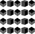 8 Pcs Chair Leg Caps,PVC Non-Slip Floor Protectors Square Chair Leg Covers Table Leg Caps for Furniture, Black| Furniture protectors. 