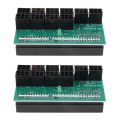 2X Breakout Board 1600W for ETH ZEC Mining Server Power Supply Adapter GPU PSU 10X6Pin Hub for BTC Mining. 