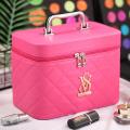 Cosmetic bag Makeup Case With Mirror Beauty Travel Make Up Box Organizer Leather Brush Professional Cosmetic Storage Bag. 