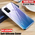 lthmy for Vivo V19 Neo case soft semi-transparent black silicone flexible shockproof cover skin yellowing-resistant crystal clear jelly casing. 