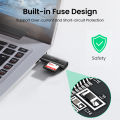 UGREEN SD Card Reader Portable USB 3.0 USB 2.0 Dual Slot Flash Memory Card Adapter Hub for TF SD Micro SD SDXC SDHC MMC RS-MMC Micro SDXC Micro SDHC UHS-I for Mac Windows Linux Chrome PC Laptop. 