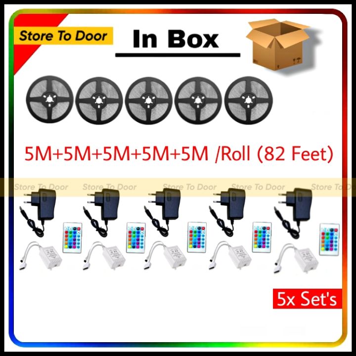 RGB Led Strip Lights For Home Decorations Waterproof (Per Set : 16 Feet) Adjustable Brightness + Speed / High Quality