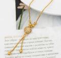 New Trendy Golden Ball Necklace  for Girls, Women Or Kids Best Gift. 