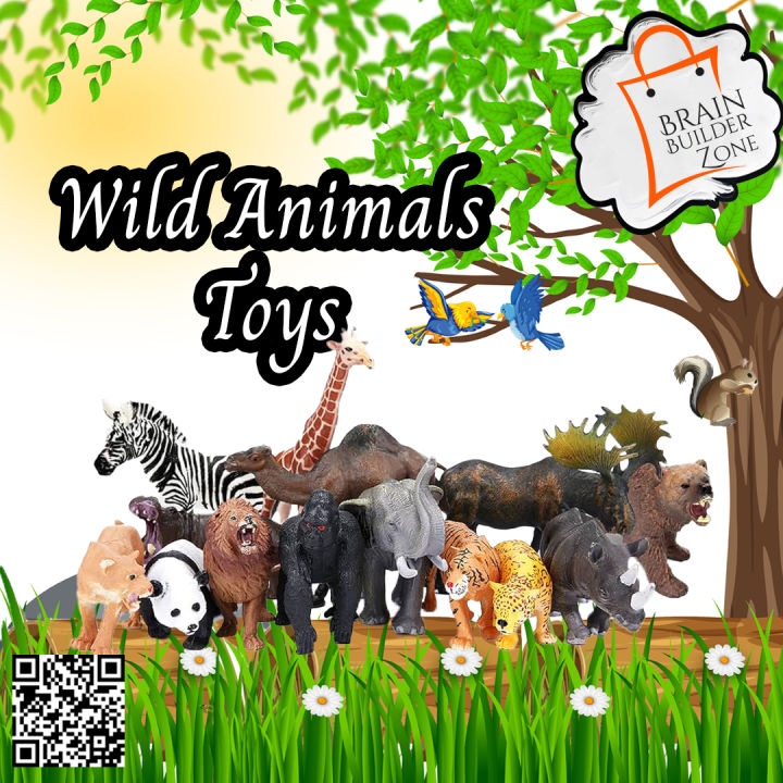 Wild Animals Zoo Toys For Kids - Multi Animals
