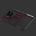 Anti-slip Multifunctional Car Dashboard Mat Keys Cell Phone Stand Holder Pad. 