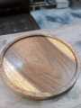 Pizza Pan Base, Pizza Serving Platter Wooden Without Handle - Wooden Pizza Pan Plate, Base Shaped Tray for Kitchen & Restaurant, 07 Inch x 17 Inch Round Pizza Base, All Sizes Available, Microwave Safe. 