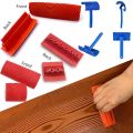 Wood Grain Tool Set, 6Pcs 7 inch Graining Painting Tool Wood Texture Paint Roller Wood Pattern Tools for Wall Room Art. 