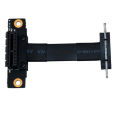 PCIE X1 Riser Cable Dual 90 Degree Right Angle PCIe 3.0 X1 to X1 Extension Cable 8Gbps PCI Express 1X Riser Card - 10CM. 