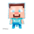 Minecraft theme foil balloon cartoon children's birthday decoration banner topper plate. 
