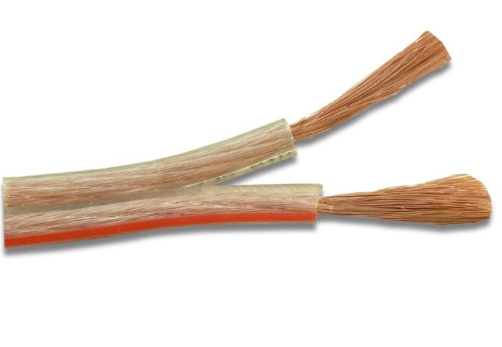 10/20ft Transparent/Color Speaker Cable Wire for Audio System & AC/DC  Load