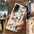 cell phone case Anti-dust Phone Case For TCL 40XL/40T/T608D/Lively Jitterbug Smart4 phone protector Wristband Cute ring. 