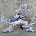 Pirate King Sun God Nika, 5th Road Flying Squat Pose, 2nd level Fruit Awakening, White Hair Anime Handicraft. 