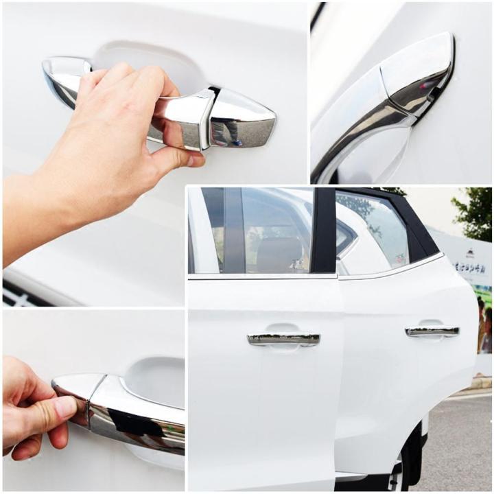 8 pcs Car Chromium Electroplating Door Handle Cover Trim for MG Zs Suv 2018-2019