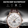 New Men's Watches Original Top Luxury Brand Watches Men Fashion Creative Quartz Waterproof Clock Military Leather Casual Men Watch gift ideas for boyfriend. 