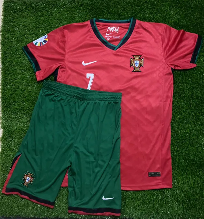 Portugal Home Kit Euro Cup 2024 Football Kit Football Shirt Football Shirt and Shorts Ronaldo Shirt Ronaldo Kit